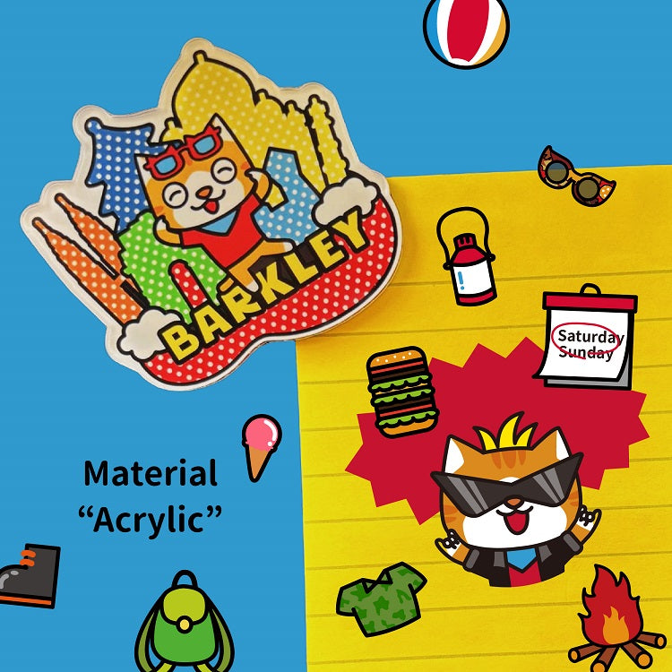 Barkley 壓克力冰箱磁鐵貼 Fridge Acrylic Magnets