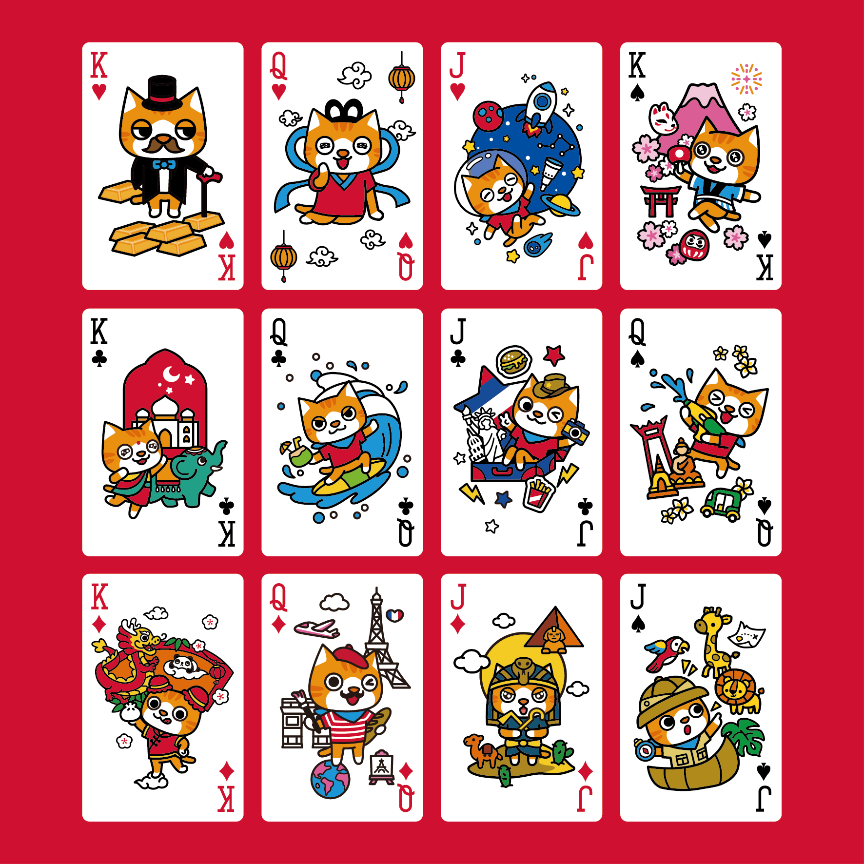 Barkley 環遊世界撲克牌 Playing Cards