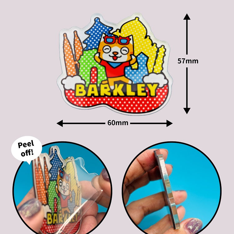Barkley 壓克力冰箱磁鐵貼 Fridge Acrylic Magnets