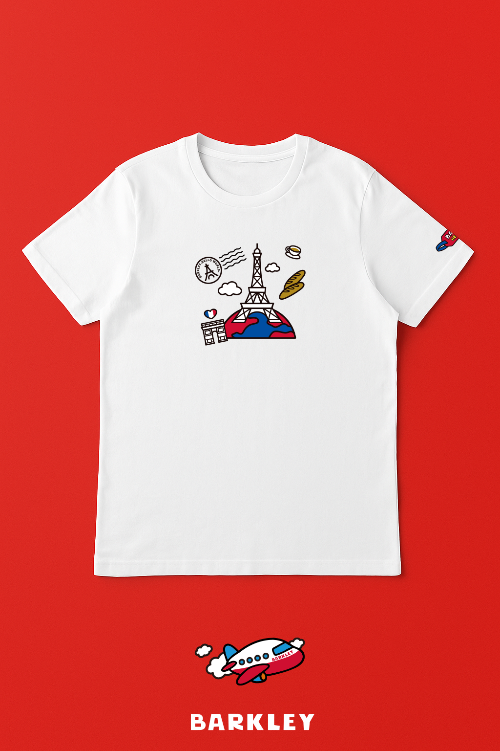 Barkley “Bonjour Art Journey” T-Shirt – Adult Size